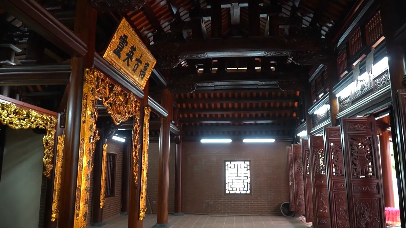 Không gian cảnh quan bên trong di tích Đình Vu Chu