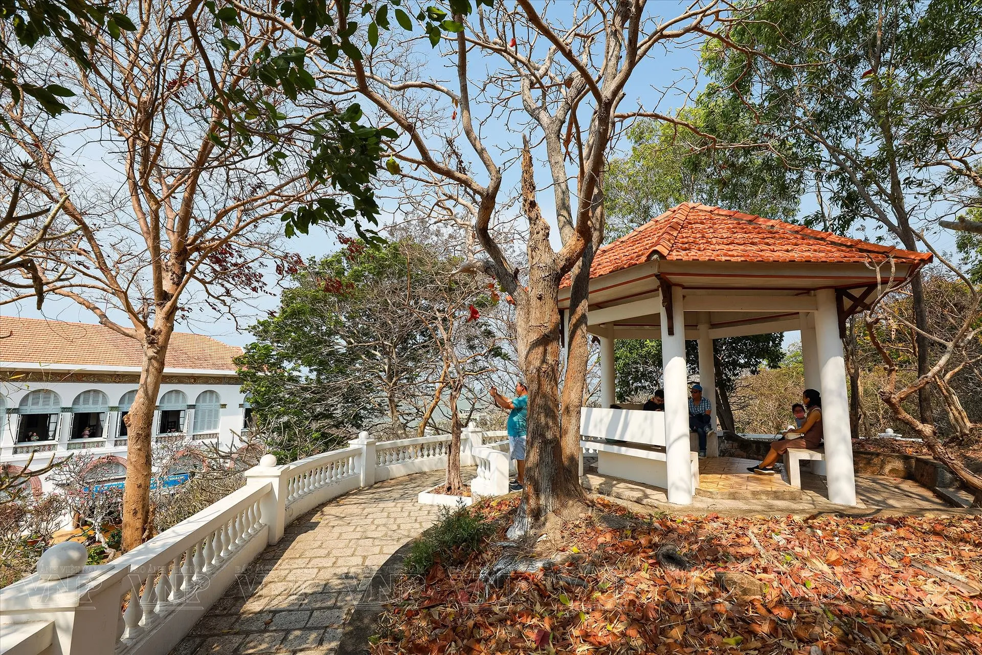 Chòi Bát Giác trên núi Bạch Dinh