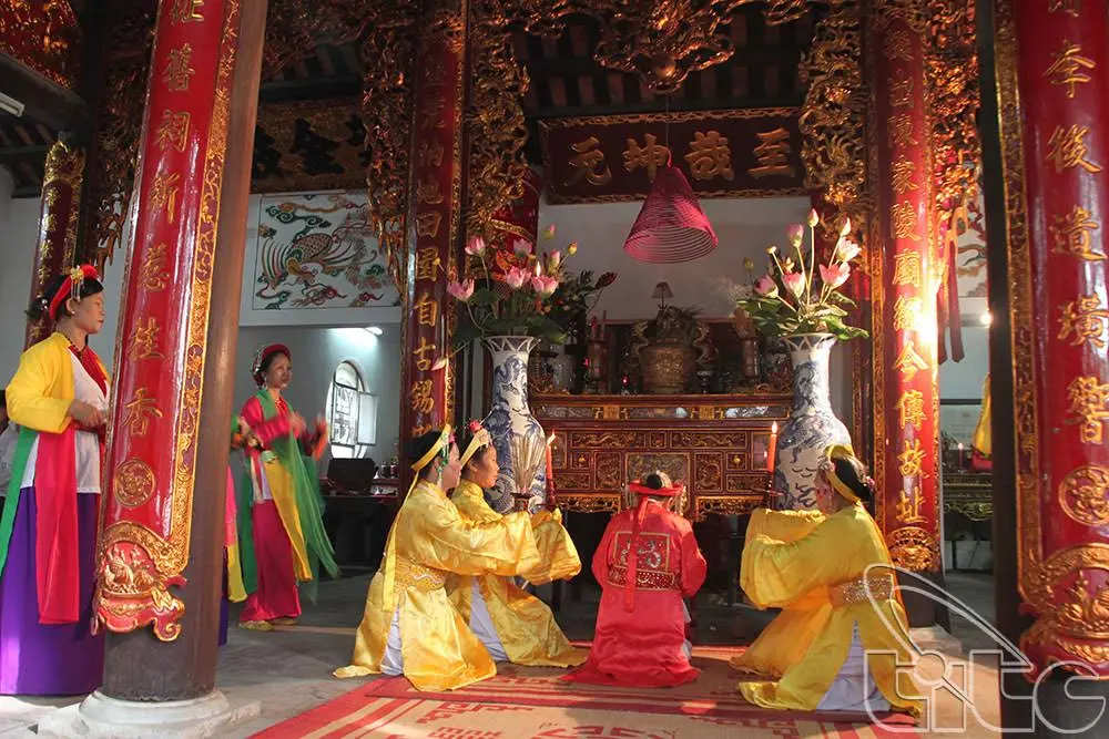 Không gian cảnh quan bên trong di tích Đền Bà Chúa