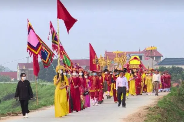 Đoàn rước Lễ hội Cao Lỗ Vương