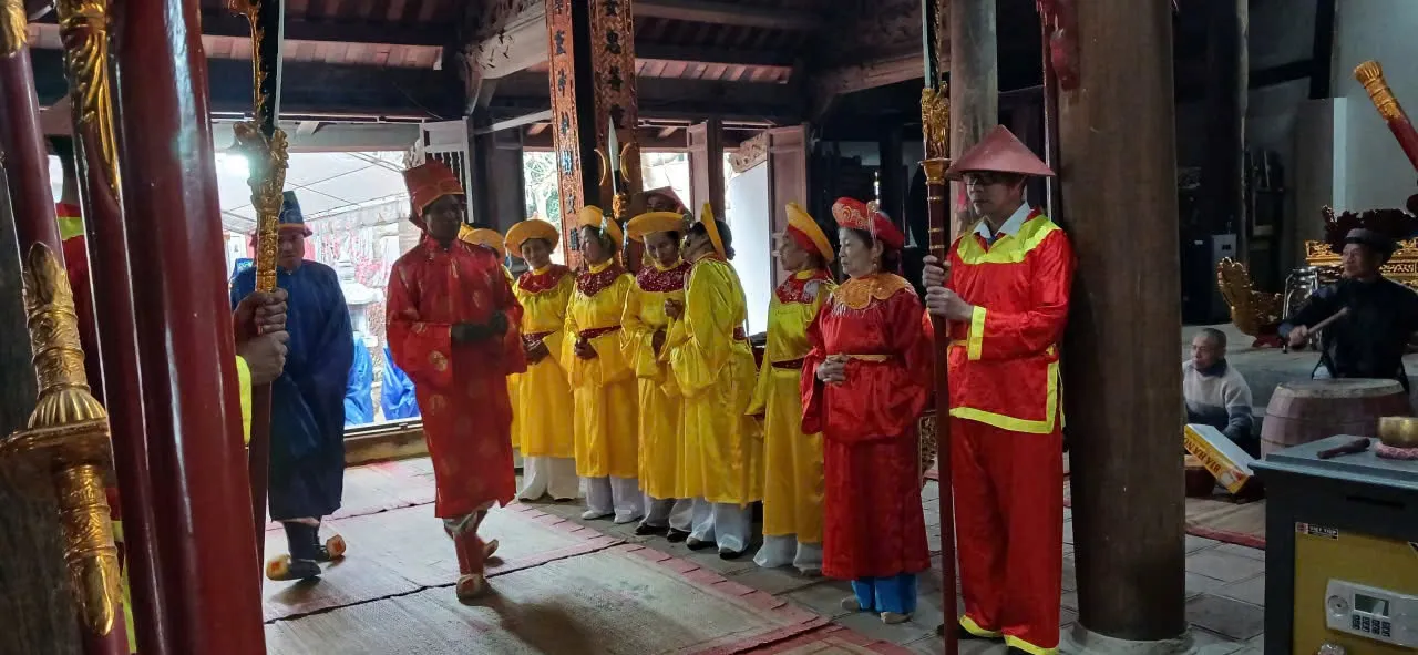 Lễ tế tại Lễ hội làng Yên Ninh