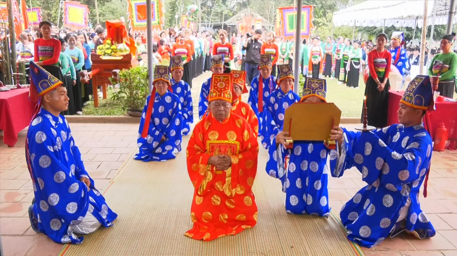 Phần tế lễ tại Lễ hội Đền thờ Đô đốc Đài Lương Quận công Lê Phúc Hoạch