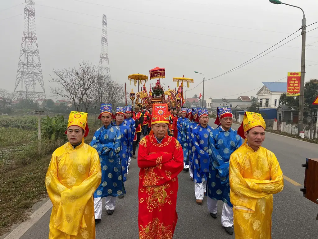 Lễ rước tại Lễ hội đình Hữu Bổ Thượng