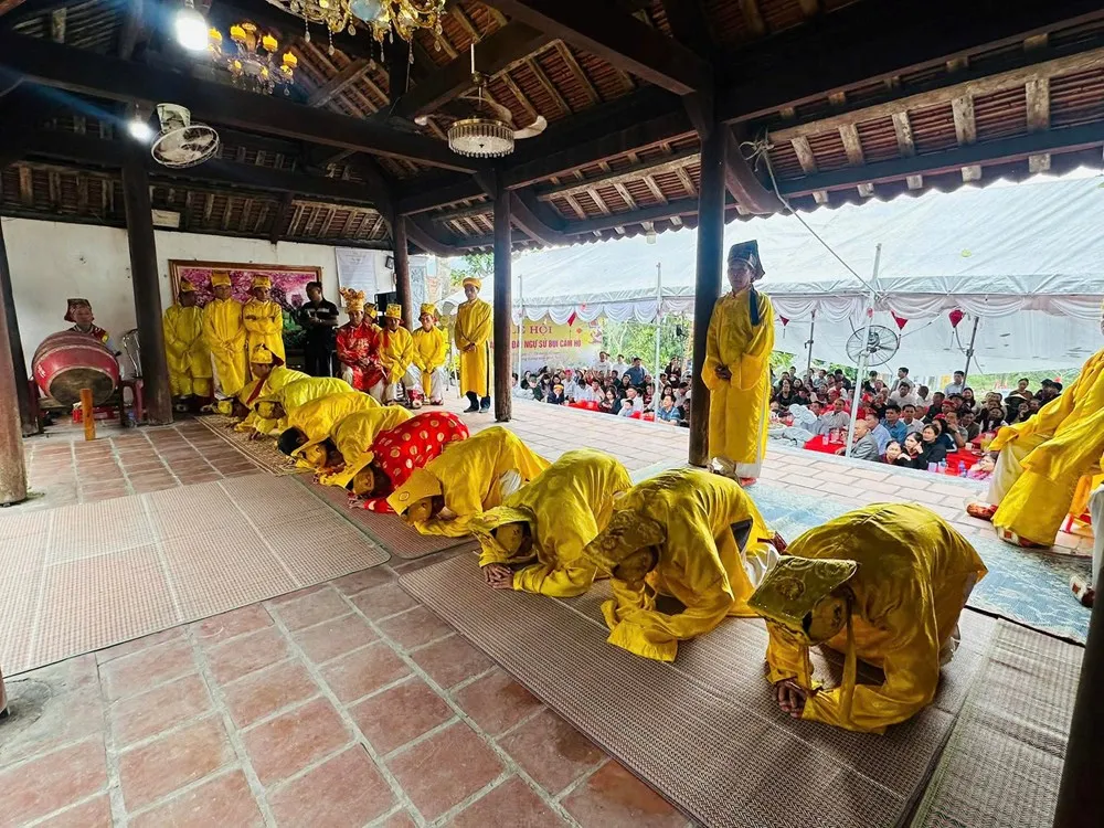 Lễ tế tại Lễ hội Đô Đài Bùi Cầm Hổ