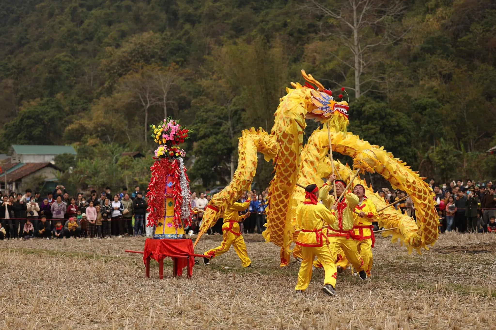 Múa rồng tại Lễ hội Chùa Sùng Phúc