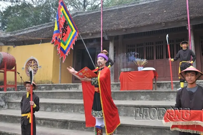 Tái hiện lễ tế cờ khởi nghĩa Yên Thế tại Đình Hả