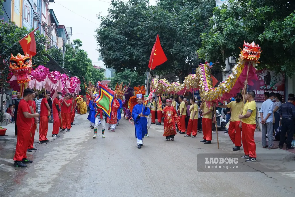 Lễ rước kiệu tại Lễ hội Đền Bảo Hà