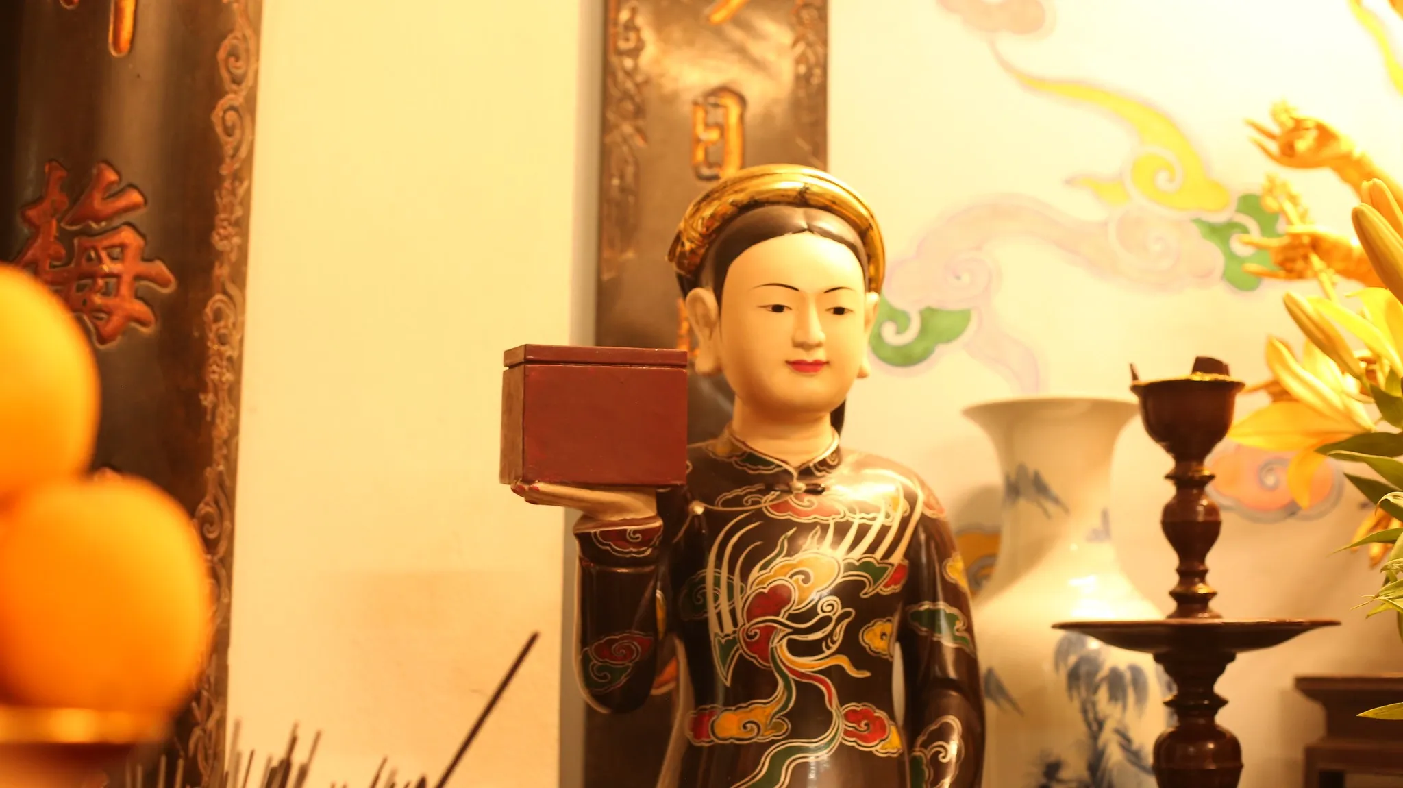 Tượng Quan Hoàng Sơn Đồng – tượng thờ gỗ sơn son thếp làng nghề Sơn Đồng