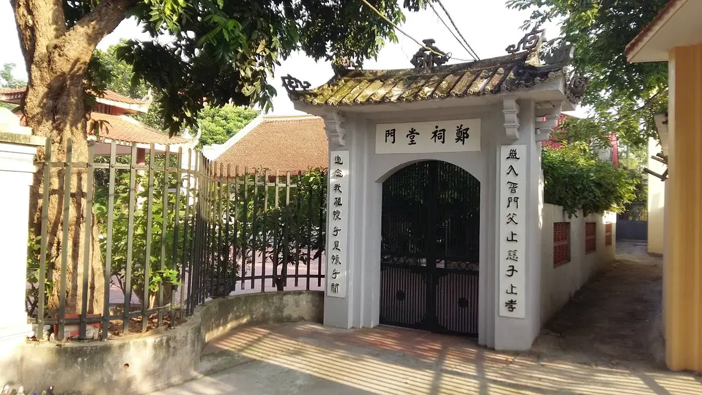 Không gian cảnh quan di tích Nhà thờ họ Trịnh