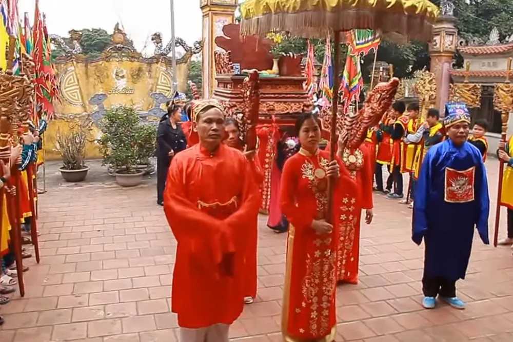 Nghi lễ tại Hội làng Lê Xá