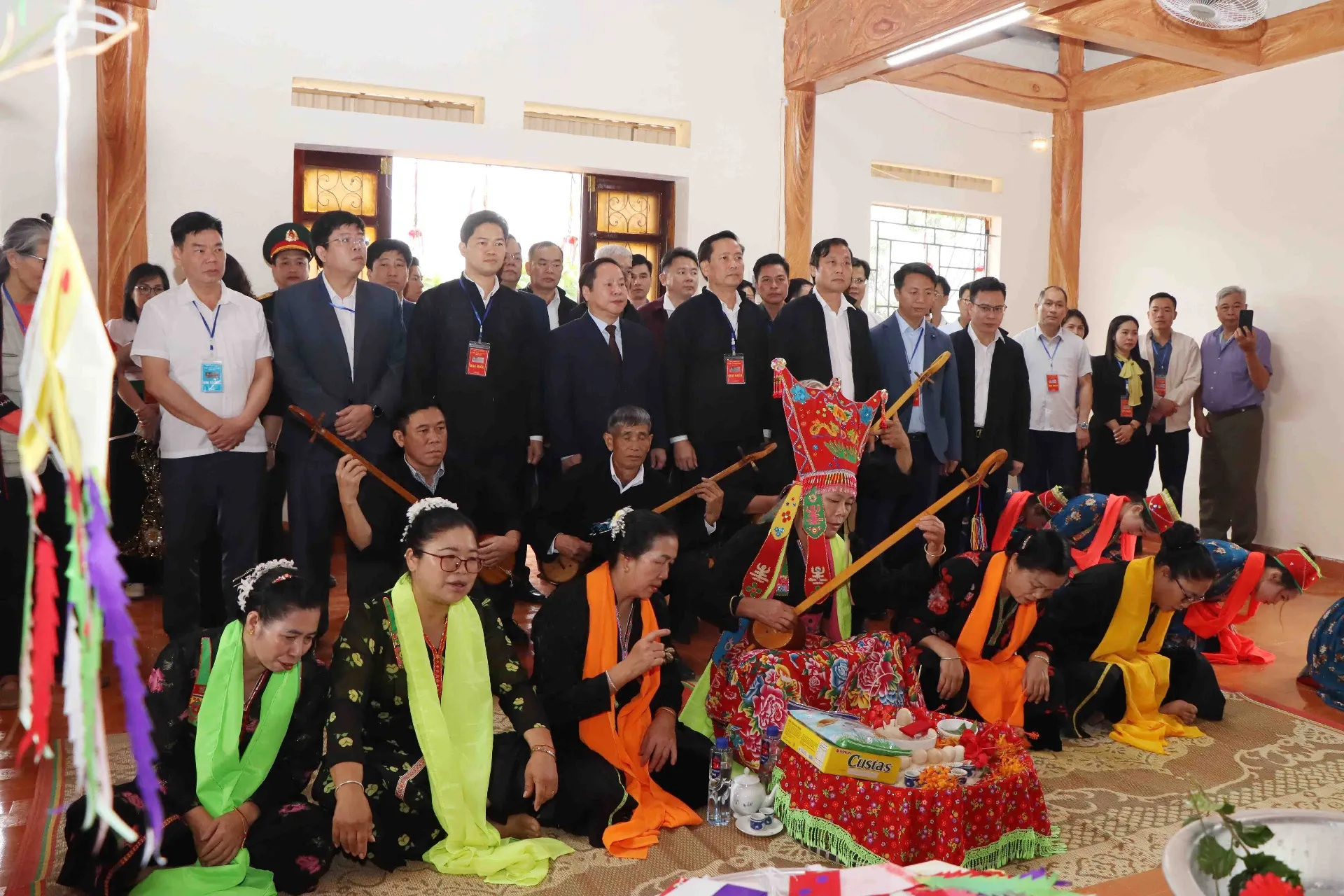 Nghi thức cúng Then tại nhà Then trong Lễ Hội Then Kin Pang