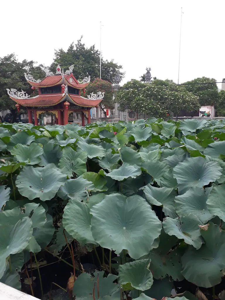 Không gian cảnh quan trước đình Nội Chúc Sơn