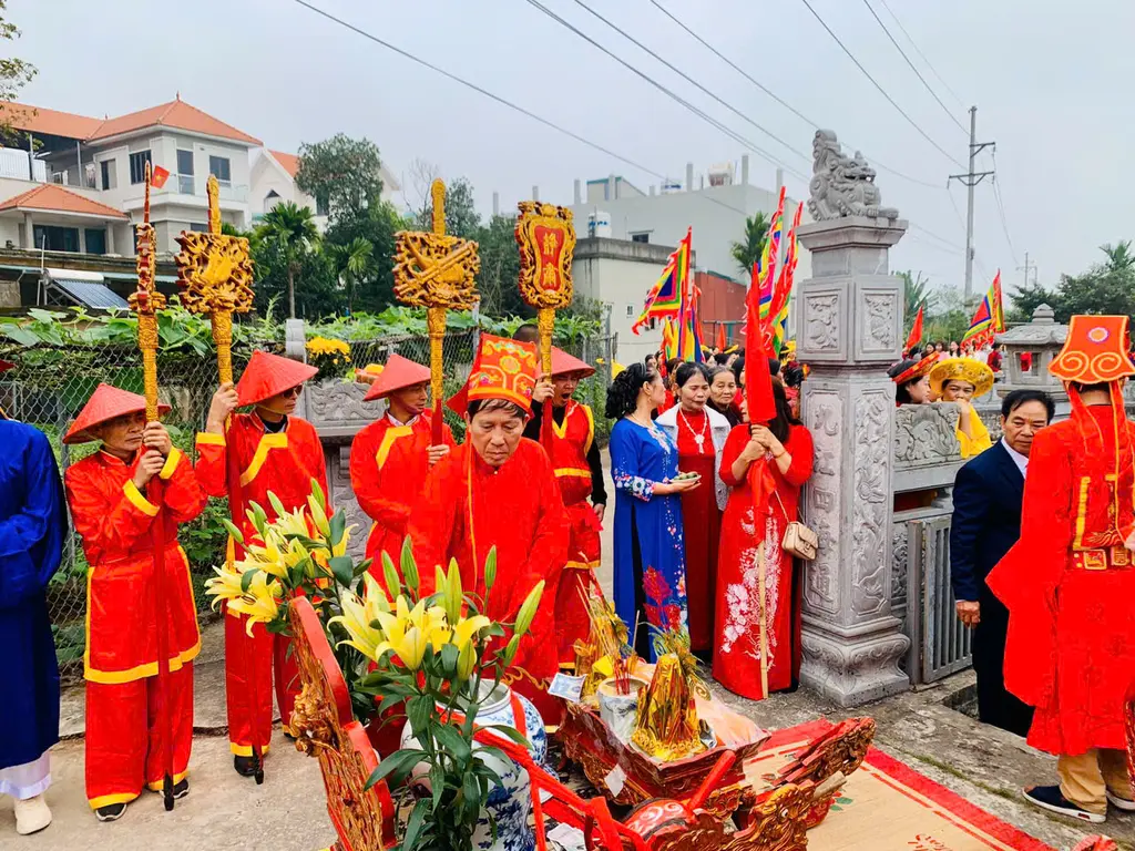 Đội nghi lễ Hội chùa Đậu