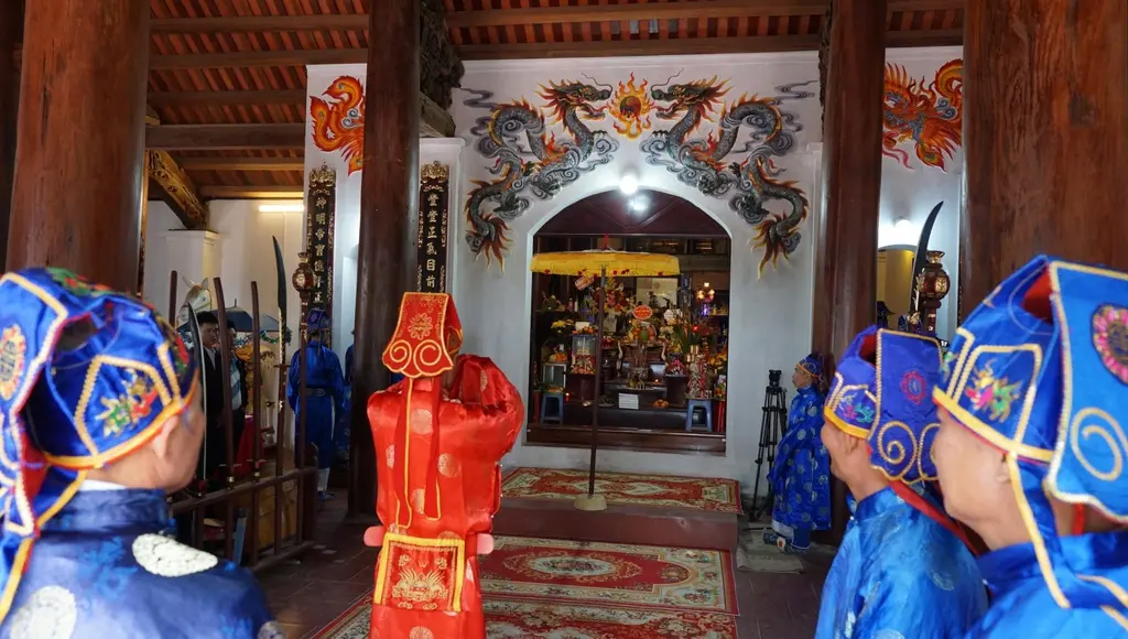 Lễ tế tại Lễ hội đình, đền Mạo Phổ