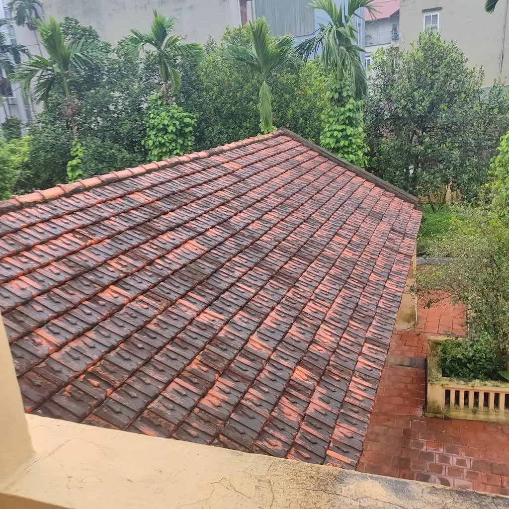 Cảnh quan di tích Bằng di tích Nhà Hồ Chủ tịch ở và làm việc tháng 12 năm 1946 tại Vạn Phúc