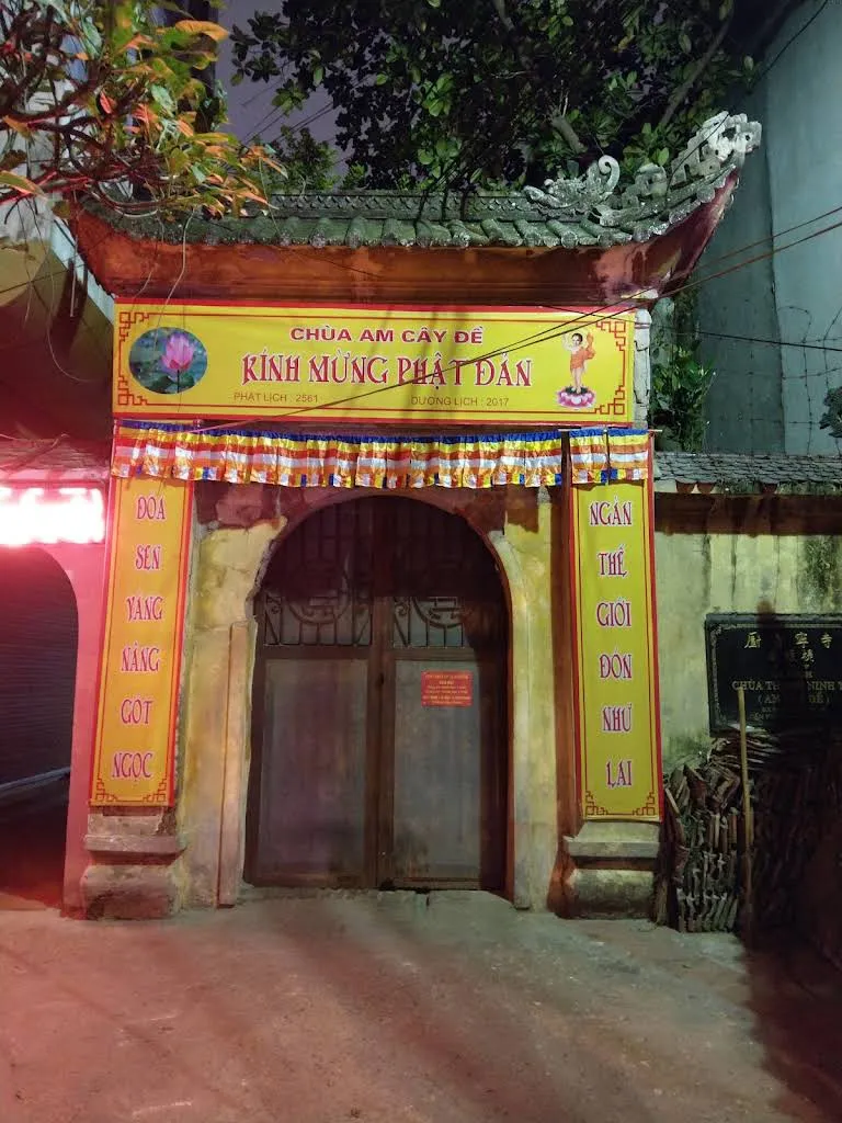 Cổng tam quan di tích Chùa Thanh Ninh (chùa am cây đề)