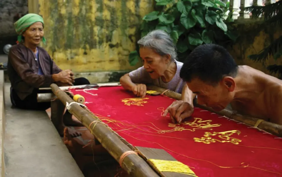Làng Nghề Thêu Ren Văn Lâm đã tồn tại từ rất lâu và nổi tiếng cả một vùng