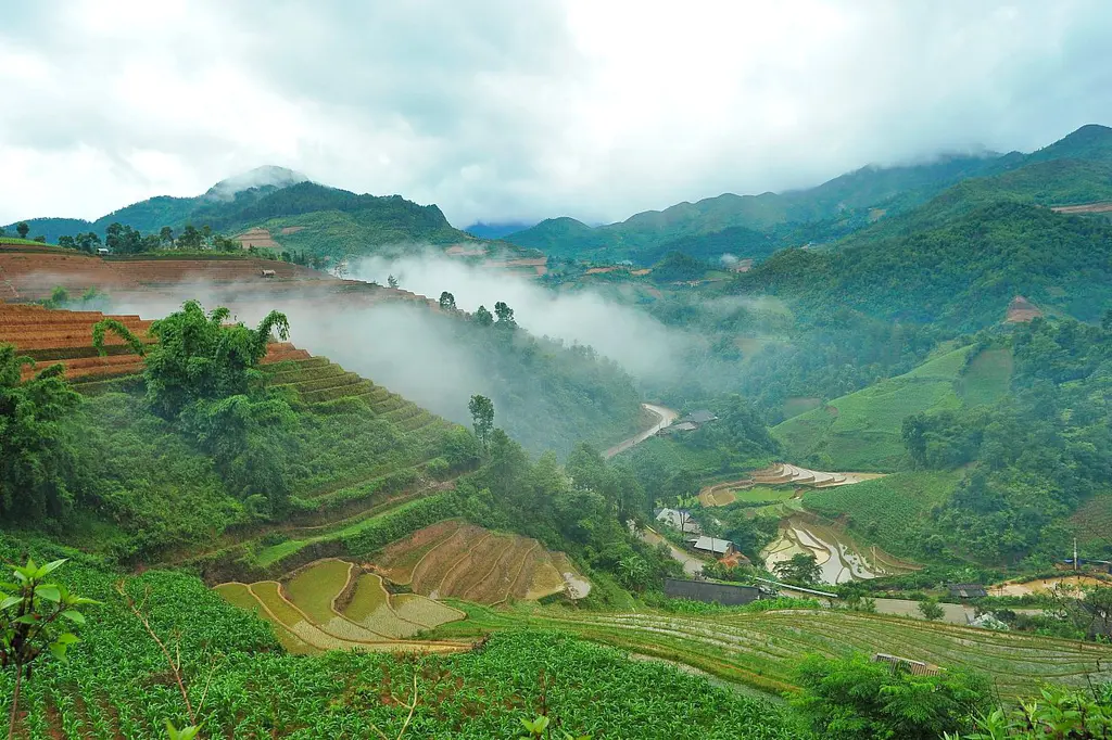 Không gian cảnh quan ruộng bậc thang Mù Cang Chải
