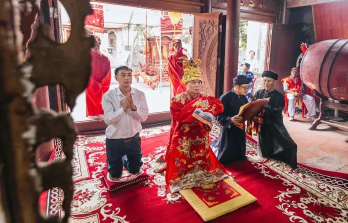 Lễ tế tại Lễ hội Đền Kim Lung