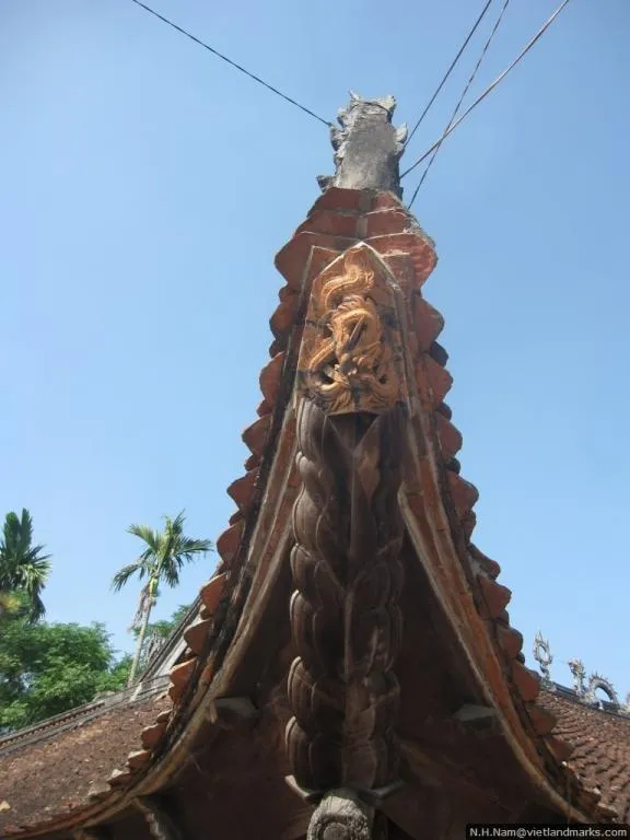 Cận cảnh kiến trúc mái Đình Tường Phiêu