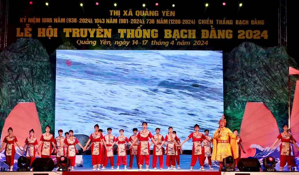 Chương trình nghệ thuật sử thi tại Lễ hội chiến thắng Bạch Đằng Giang