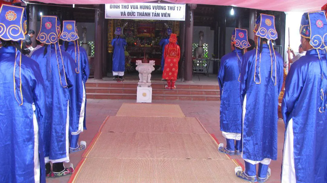 Quang cảnh lễ tế tại Lễ hội đình Hạ Bì Hạ