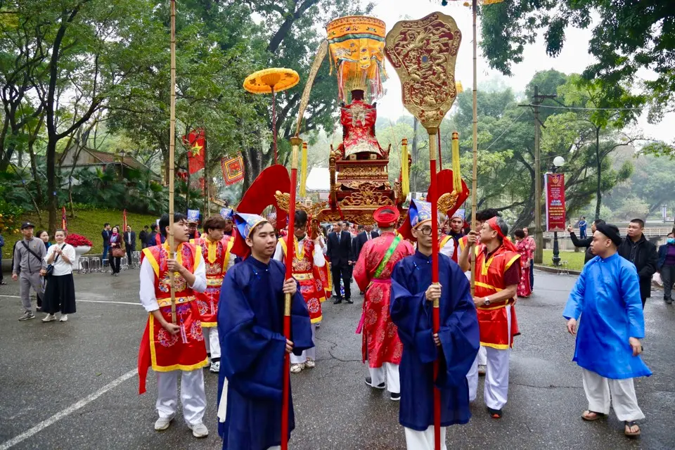 Lễ rước tại Hội đình Ngọc Hà