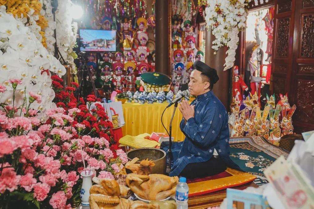 Nghi thức tế lễ tại Lễ hội Đền mẫu Phố Cò
