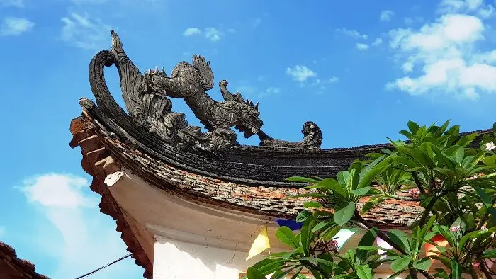 Cận cảnh kiến trúc mái Đền (miếu) Phúc Thụy