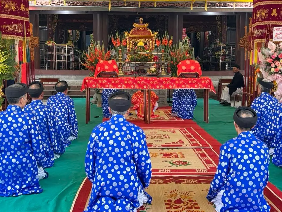 Lễ tế tại Lễ hội miếu Thủy Tú