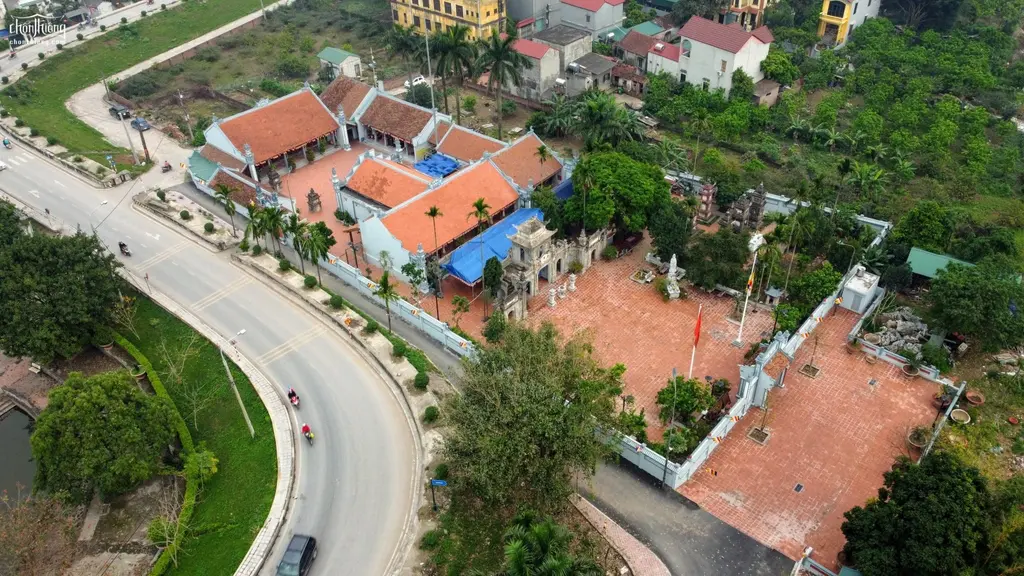 Toàn cảnh Chùa Thổ Khối (Sùng Phúc Tự) nhìn từ trên cao