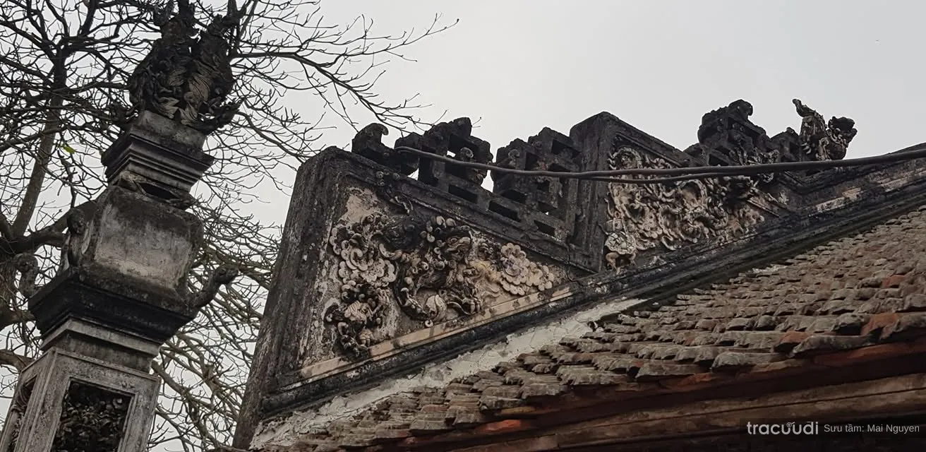 Cận cảnh kiến trúc Đình Văn La (Đình Hạ)