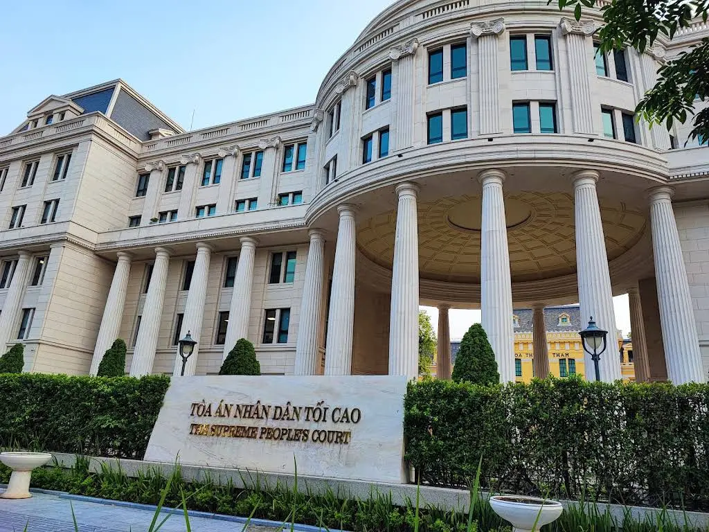 Cảnh quan kiến trúc di tích Trụ sở Tòa án nhân dân tối cao