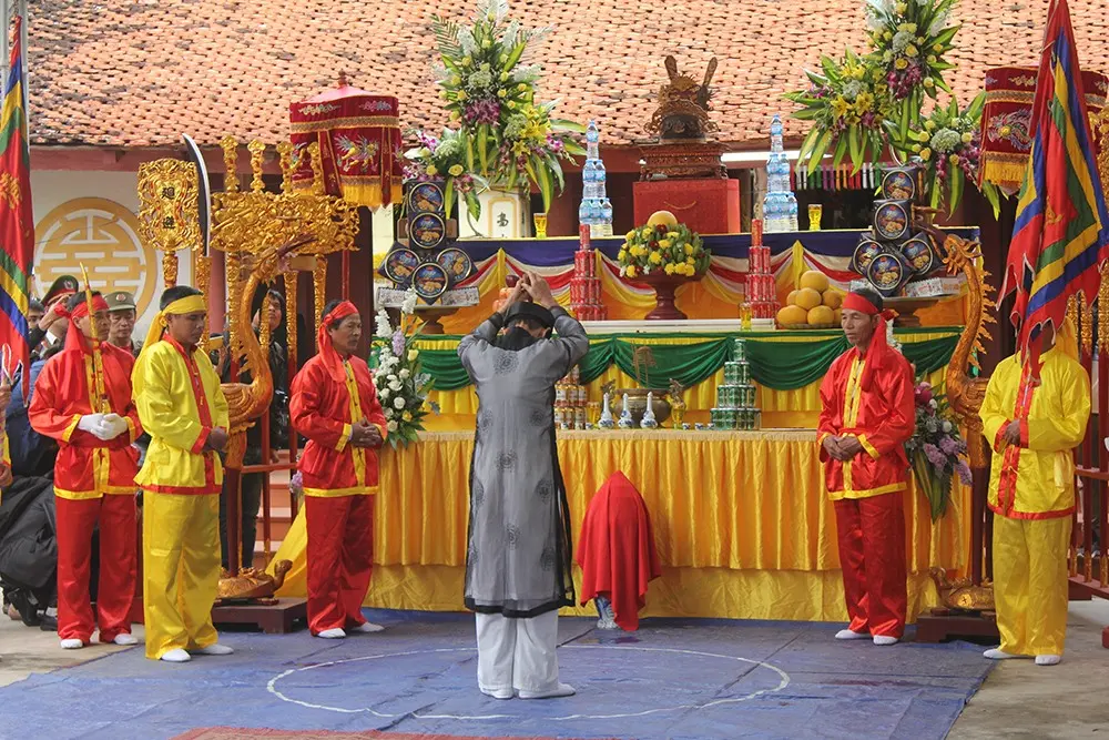 Lễ tế tại Lễ hội Minh Thề
