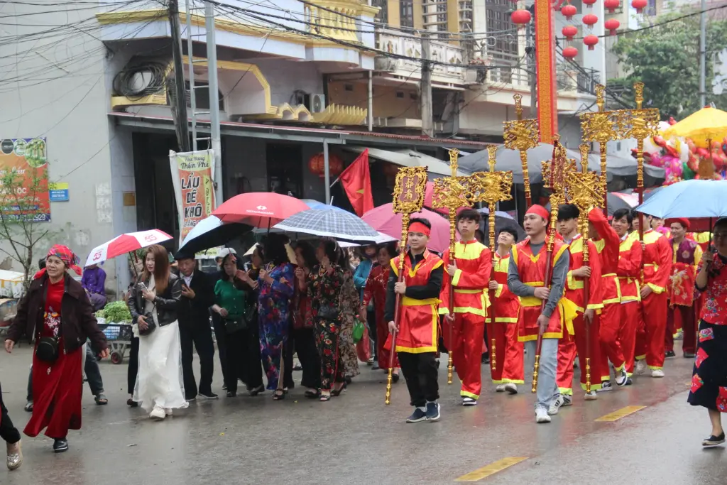 Đoàn rước Lễ hội Đồng Đăng