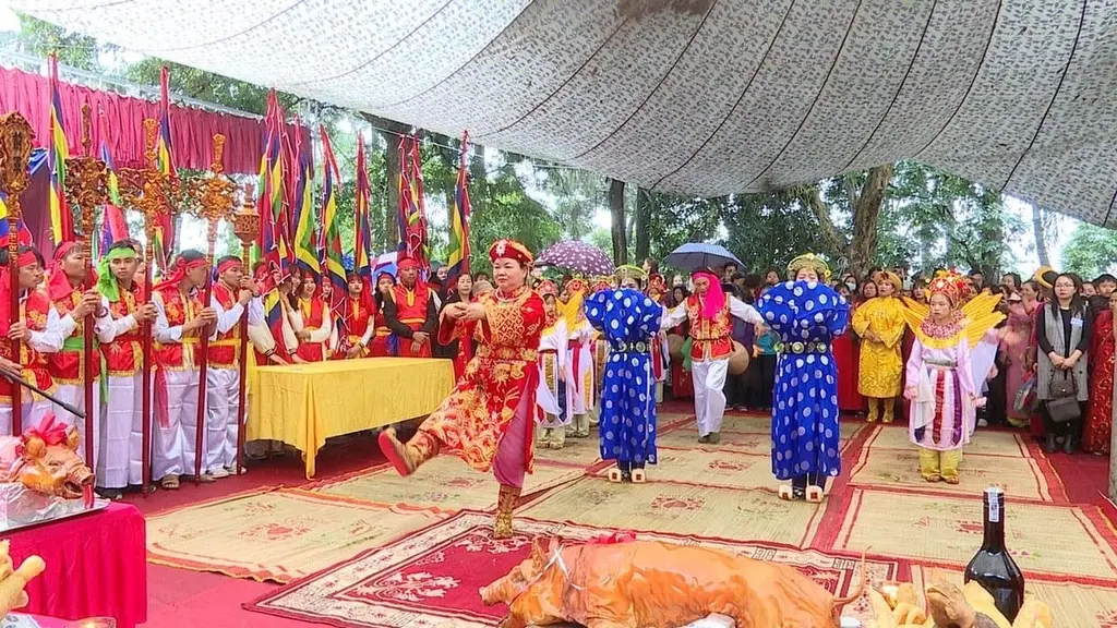 Tế lễ tại Lễ hội đền Du Yến