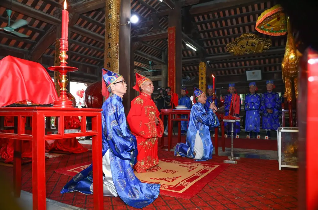 Lễ tế truyền thống tại Hội làng Đông Trù