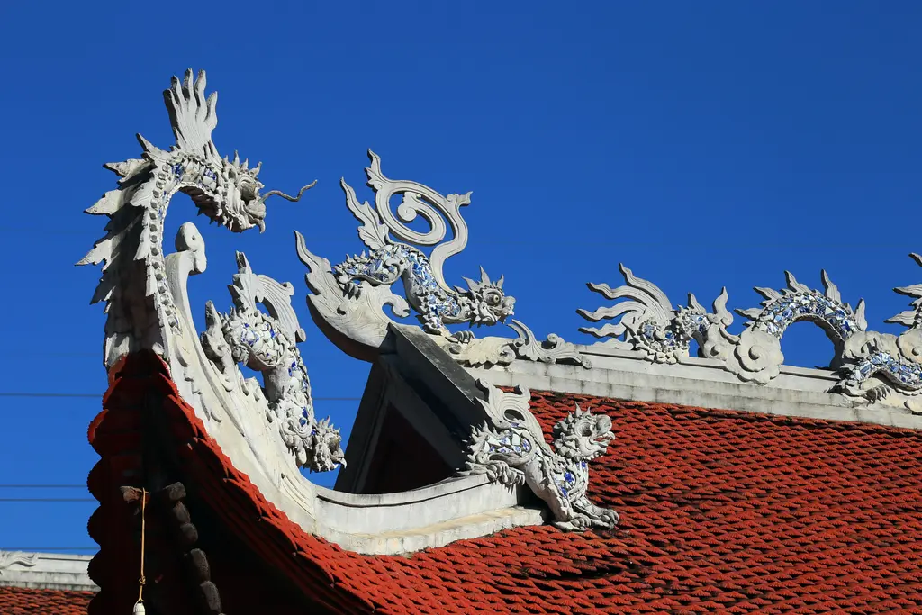 Tạo hình kìm nóc và bờ chảy đình Miêu Nha