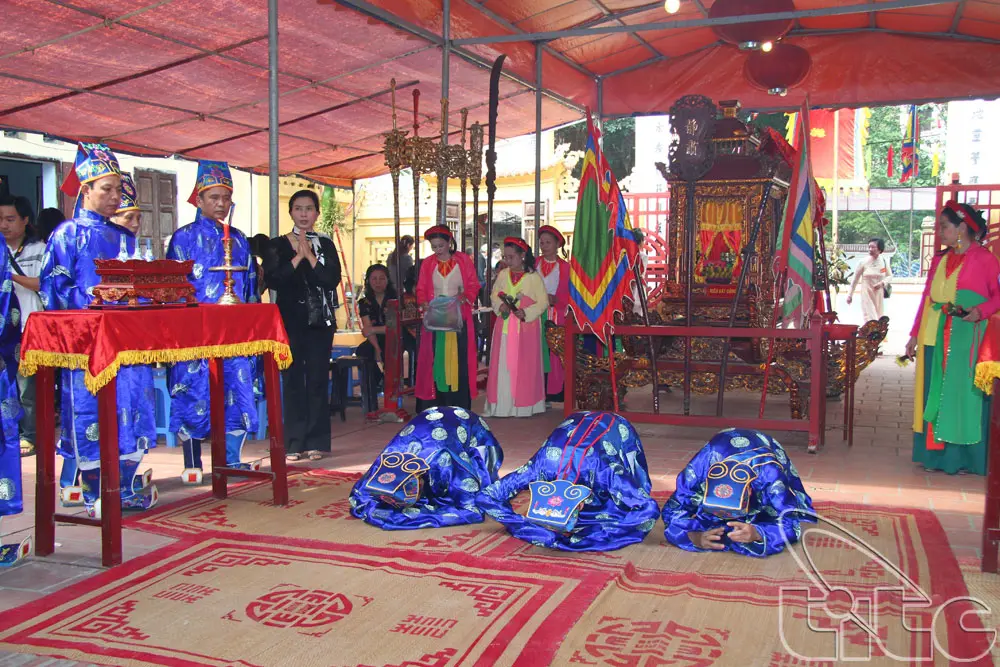 Lễ tế tại Hội đình Đại Yên