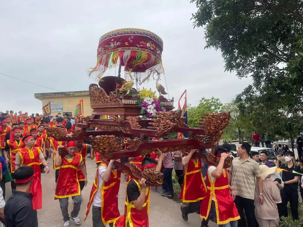 Kiệu Thánh tại Hội đình Thanh Mạc