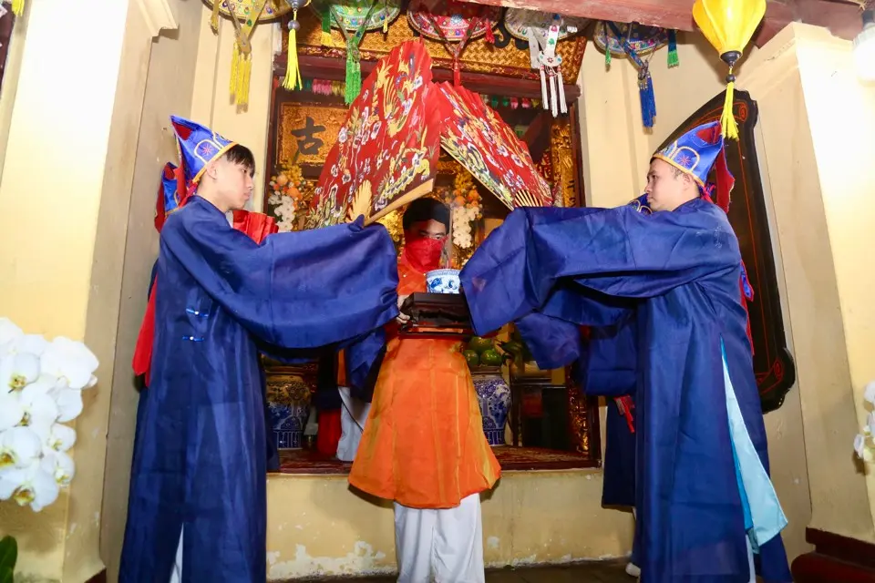 Nghi lễ truyền thống tại Hội đình Ngọc Hà