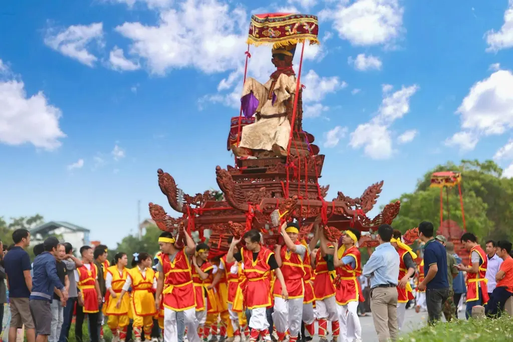 Kiệu Thánh tại Hội làng Khảm Lâm