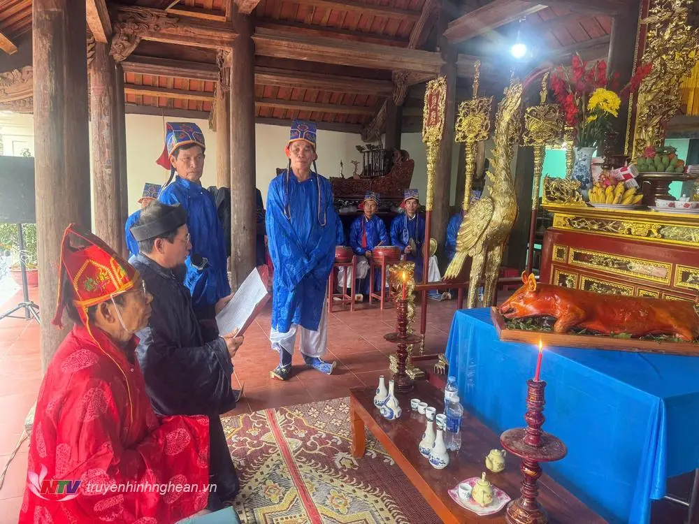 Lễ tế tại Lễ hội Đền Đức Hoàng