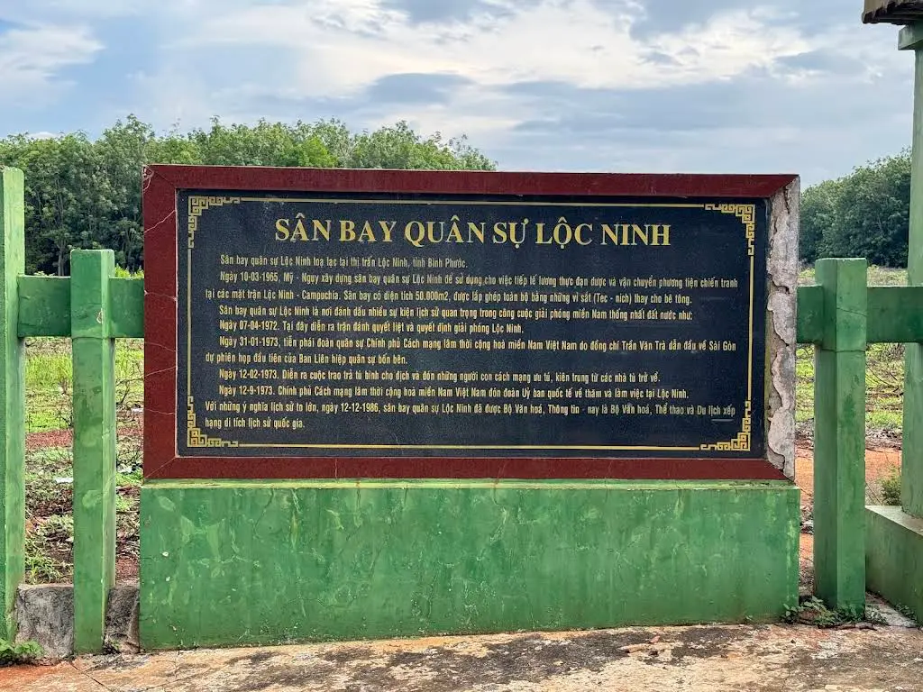 Hiện trạng di tích lịch sử văn hóa Sân Bay Quân Sự Lộc Ninh