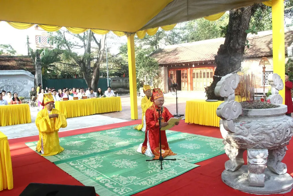 Lễ tế tại Lễ hội Thái miếu nhà Hậu Lê