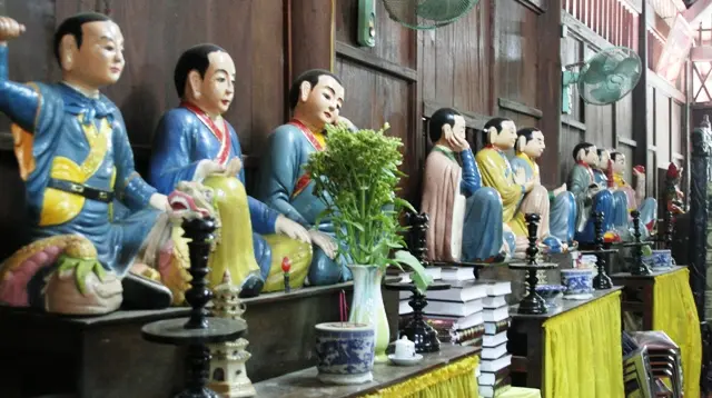 Tượng các vị La Hán, Hộ Pháp tại Chùa Tôn Thạnh