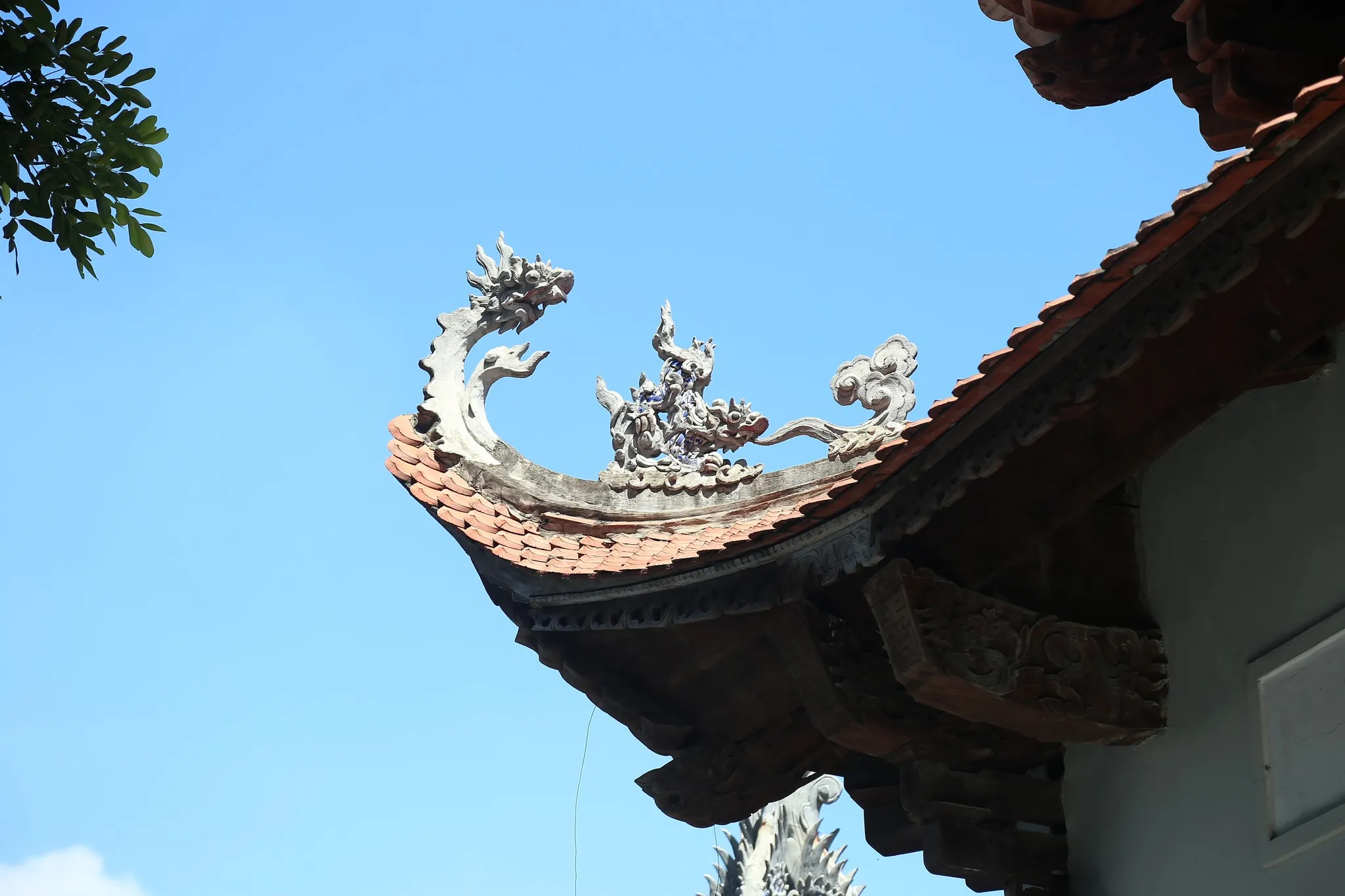 Họa tiết đầu đao mái Chùa Lưu Bái (Kiều Mai)