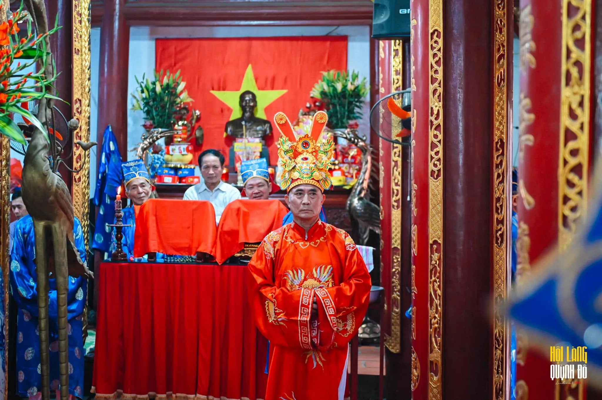 Lễ tế tại Hội làng Quỳnh Đô