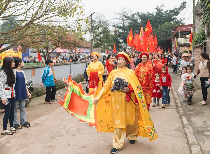 Lễ rước tại Lễ hội đình Ninh Xá