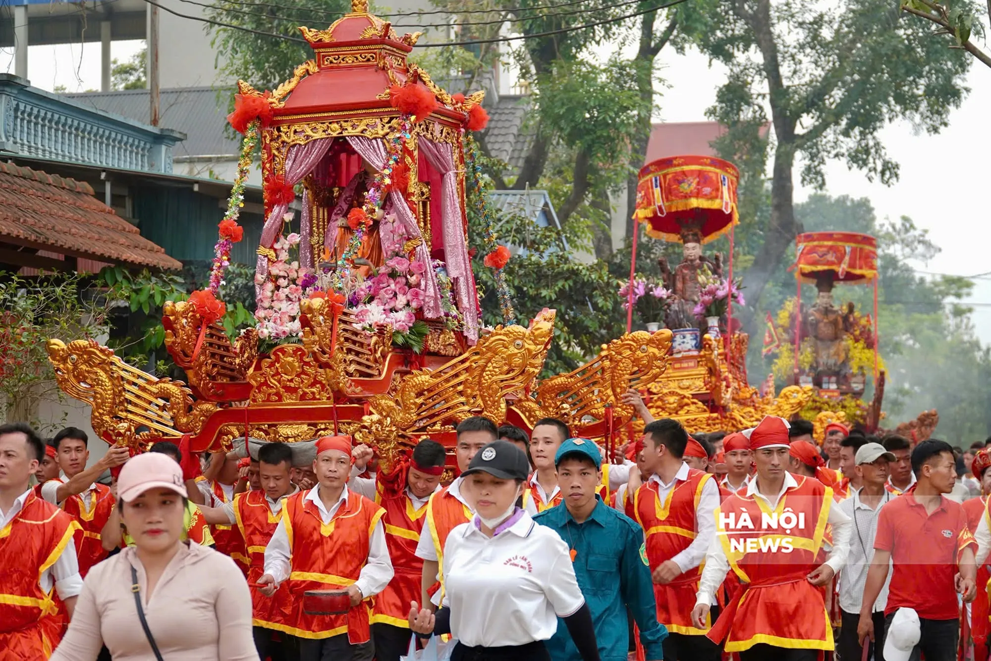Lễ rước kiệu tại Hội làng Thượng Lâm Trang